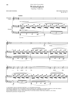 Waldseligkeit (High Voice) von Richard Dehmel (Download) 