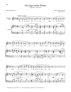 Ich Trage Meine Minne (High Voice) (Download) 
