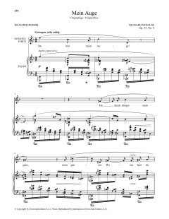Mein Auge (High Voice) von Richard Strauss (Download) 