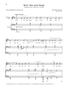 Breit' Uber Mein Haupt von Richard Strauss (Download) 