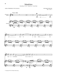 Standchen (Low Voice) von Richard Strauss (Download) 