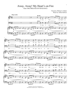 Away, Away! My Heart's On Fire von William Schwenck Gilbert (Download) 