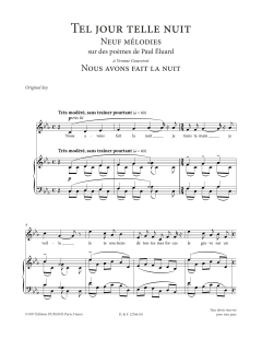 Nous avons fait la nuit von Francis Poulenc (Download) 