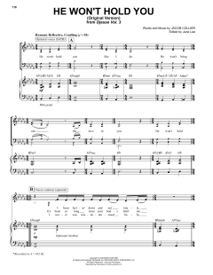 He Won't Hold You (Original Version) von Jacob Collier (Download) 