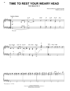 Time To Rest Your Weary Head von Jacob Collier (Download) 