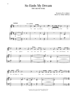 So Ends My Dream von William Schwenck Gilbert (Download) 