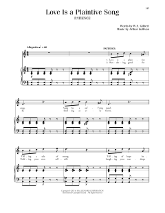 Love Is A Plaintive Song von William Schwenck Gilbert (Download) 