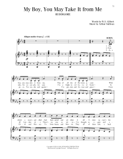 My Boy, You May Take It From Me von William Schwenck Gilbert (Download) 