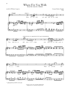 Where E'er You Walk von William Congreve (Download) 