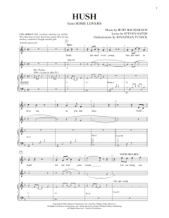 Hush von Burt Bacharach (Download) 