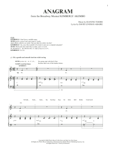 Anagram von Jeanine Tesori (Download) 