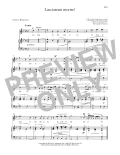 Lasciatemi Morire! (High Voice) von Claudio Monteverdi (Download) 