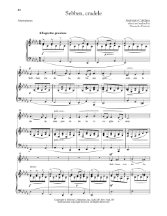 Sebben, Crudele (Low Voice) von Antonio Caldara (Download) 