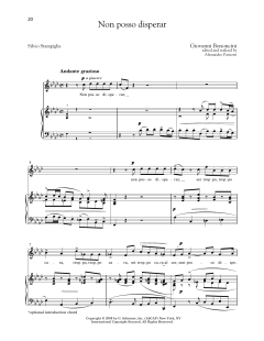 Non Posso Disperar (Medium High Voice) von Giovanni Bononcini (Download) 
