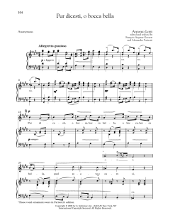 Pur Dicesti, O Bocca Bella von Antonio Lotti (Download) 