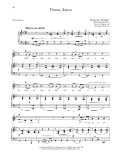Danza, Danza (Medium Low Voice) von Francesco Durante (Download) 