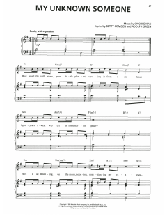 My Unknown Someone von Cy Coleman (Download) 