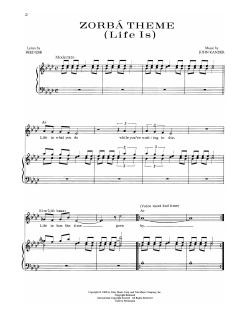 Zorba Theme (Life Is) von Fred Ebb (Download) 