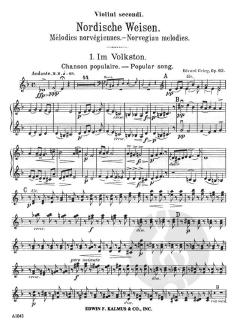 2 Norwegian Airs op. 63 (composer's orchestration) von Edvard Grieg 