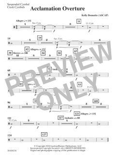 Acclamation Overture von Kelly Bennette (Download) 