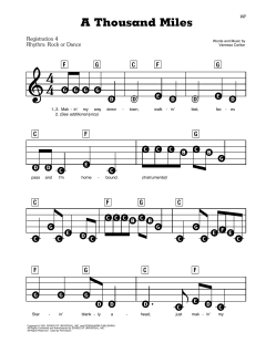 A Thousand Miles von Vanessa Carlton (Download) 