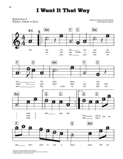 I Want It That Way von Backstreet Boys (Download) 