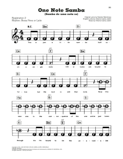 One Note Samba (Samba De Uma Nota So) von Pat Thomas (Download) 