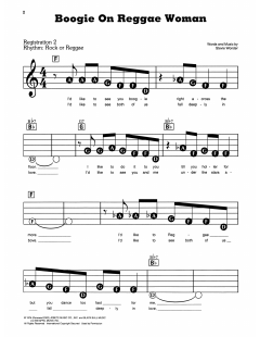 Boogie On Reggae Woman von Stevie Wonder (Download) 