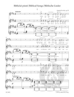 Biblische Lieder op. 99 von Antonín Dvořák 
