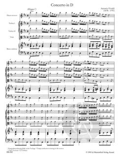 Konzert für Querflöte, Streicher und Basso continuo D-Dur RV 783 von Antonio Vivaldi (Download) 