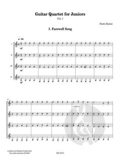 Guitar Quartet for Juniors 1 von Paolo Rosini 