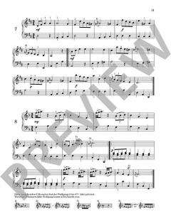 Notenbuch für Nannerl von Leopold Mozart 