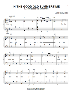 In The Good Old Summertime von George Evans (Download) 