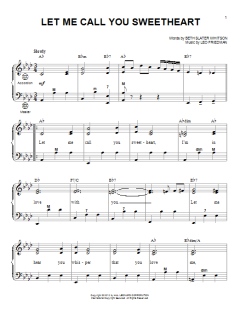 Let Me Call You Sweetheart von Beth Slater Whitson (Download) 