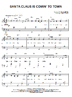 Santa Claus Is Comin' To Town von Fred Coots (Download) 
