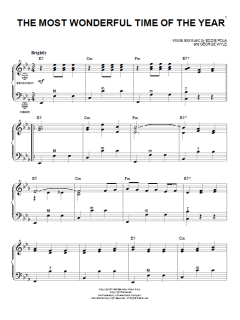 The Most Wonderful Time Of The Year von George Wyle (Download) 