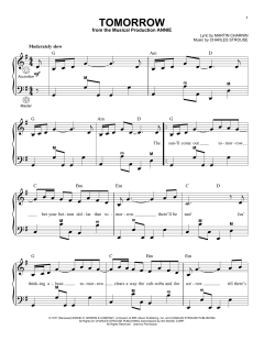Tomorrow von Martin Charnin (Download) 