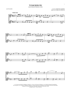 Tomorrow von Charles Strouse (Download) 