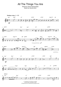 All The Things You Are von Jerome Kern (Download) 