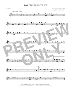 For Once In My Life von Stevie Wonder (Download) 