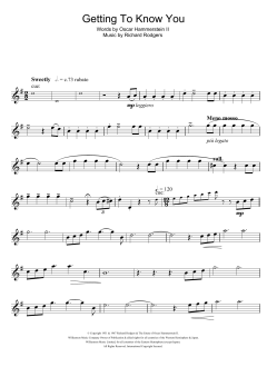 Getting To Know You von Richard Rodgers (Download) 