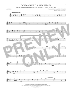 Gonna Build A Mountain von Leslie Bricusse (Download) 