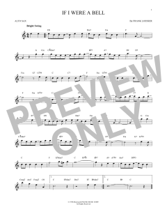 If I Were A Bell von Frank Loesser (Download) 