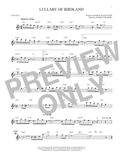Lullaby Of Birdland von George David Weiss (Download) 