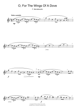 O For The Wings Of A Dove von Felix Mendelssohn Bartholdy (Download) 