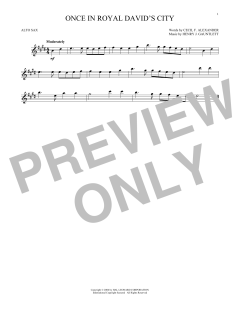 Once In Royal David's City von Henry J. Gauntlett (Download) 