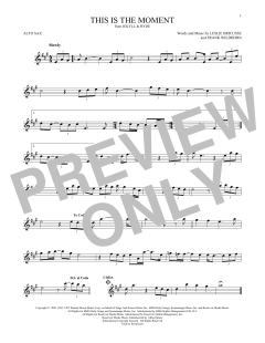 This Is The Moment von Frank Wildhorn (Download) 