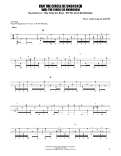 Can The Circle Be Unbroken von Earl Scruggs (Download) 