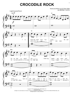 Crocodile Rock von Elton John (Download) 
