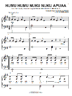 Humu Humu Nuku Nuku Apuaa von David Lawrence (Download) 